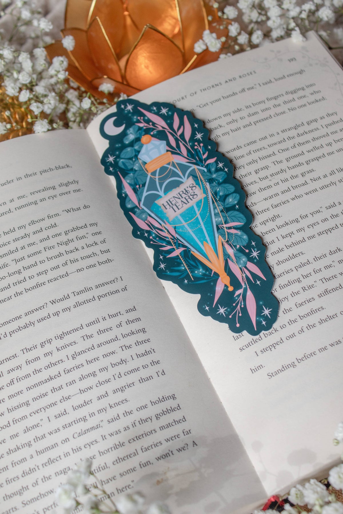 Everflame Henri's Tears Elixir Die-Cut Bookmark