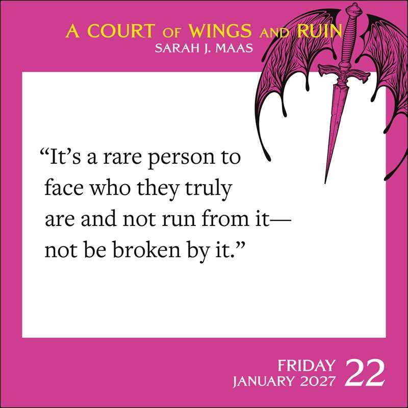 Court of Thorns and Roses 2027 Day-to-Day Calendar by Sarah J.  Maas