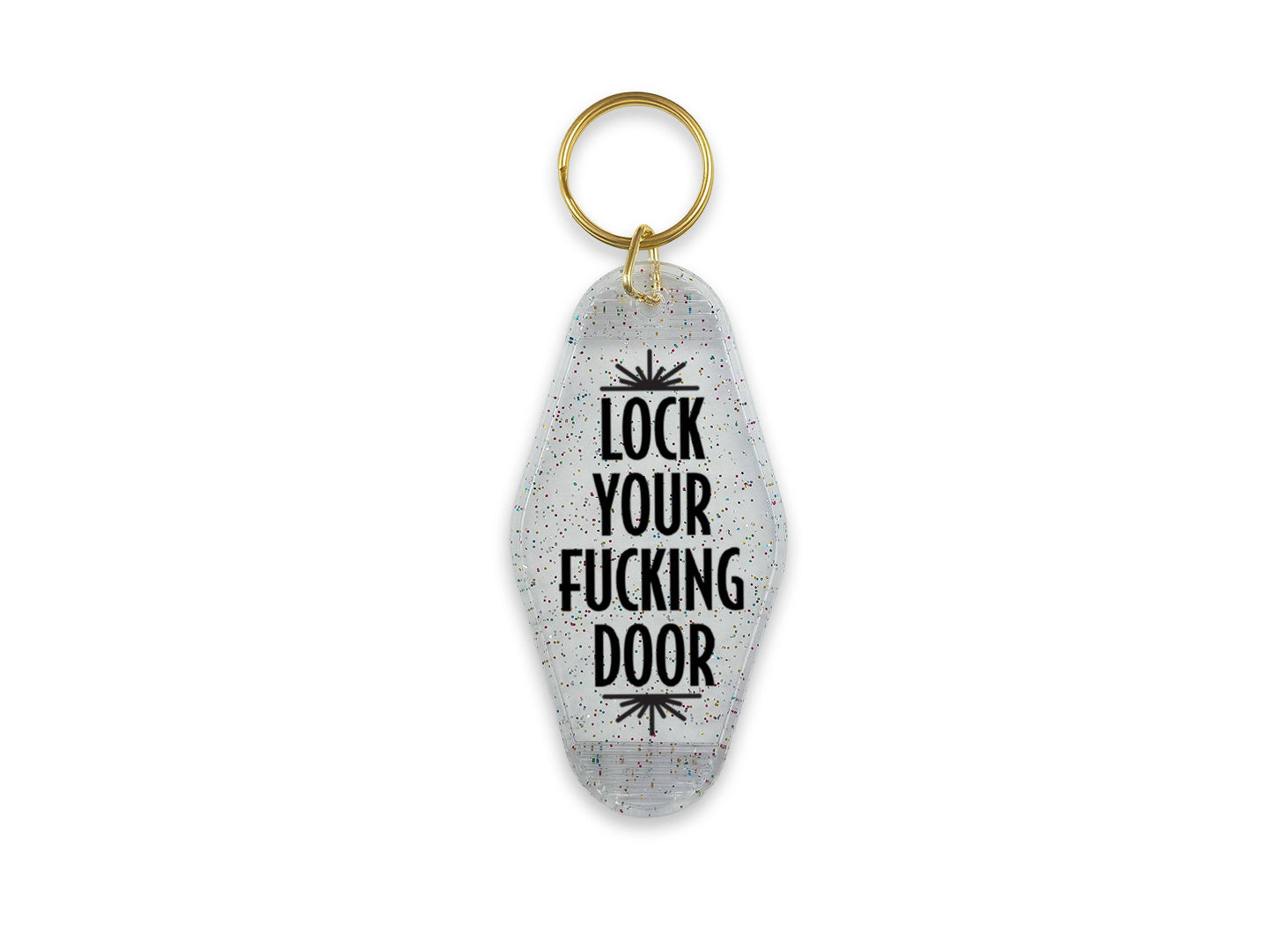 Lock Your Fucking Door Motel Keychain, True Crime Fan Gift