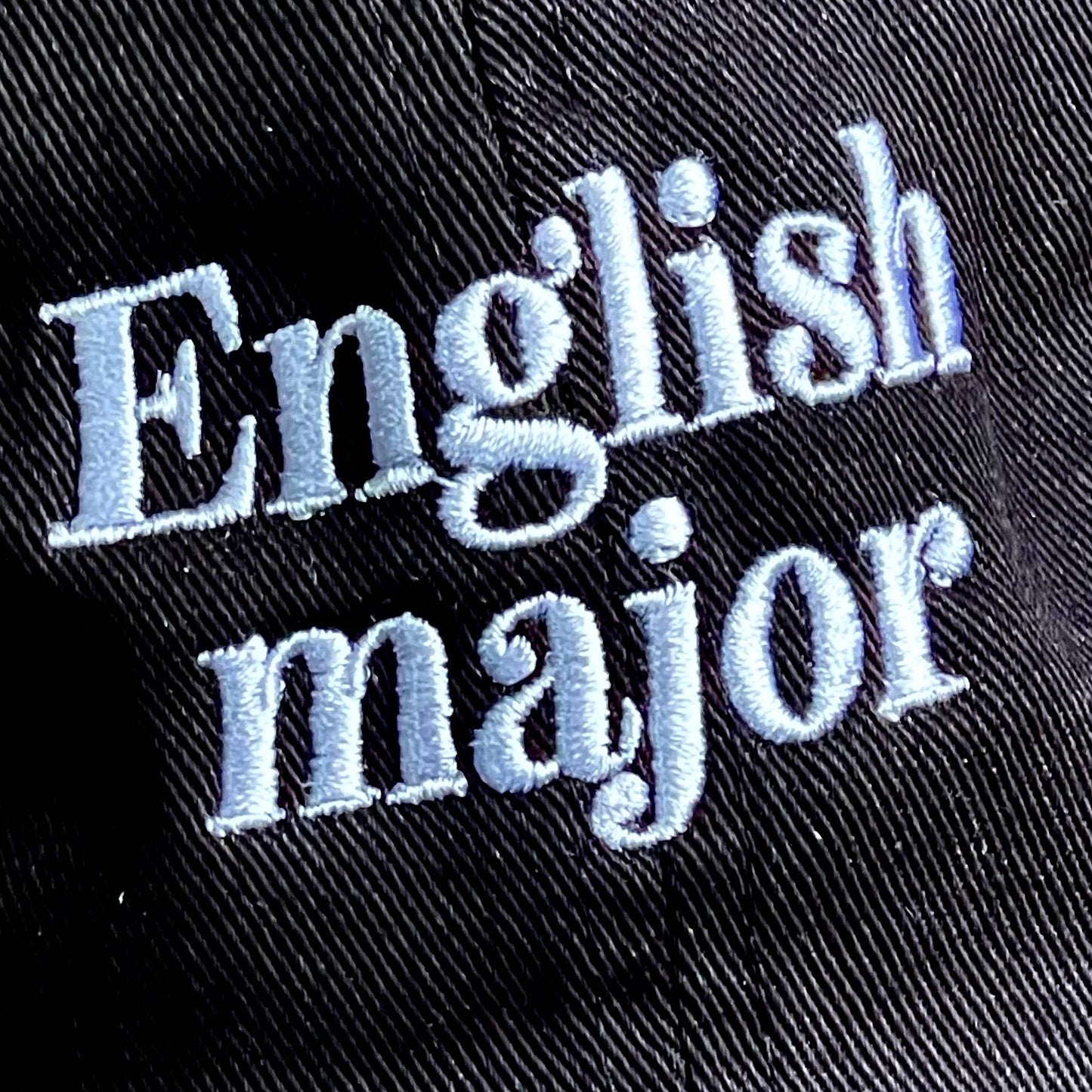 English Major Baseball Cap Unisex Dad Hat