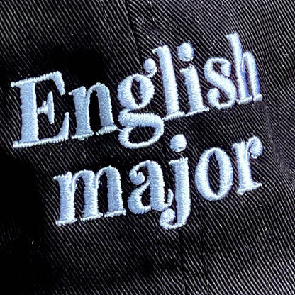 English Major Baseball Cap Unisex Dad Hat