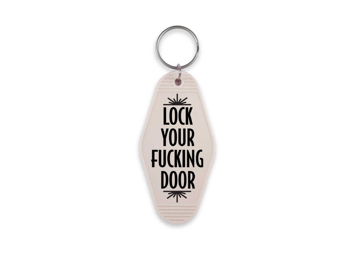 Lock Your Fucking Door Motel Keychain, True Crime Fan Gift