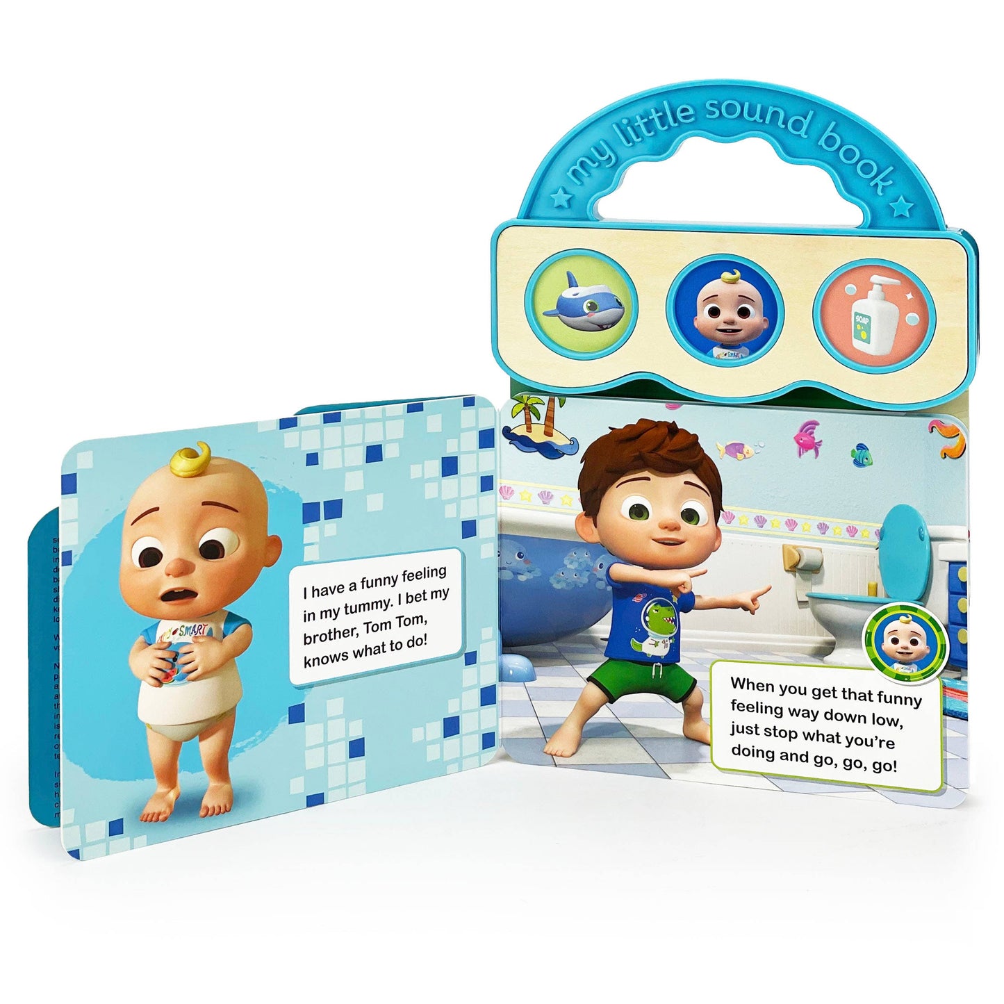 CoComelon J.J.'s Potty Time 3-Button Sound Book