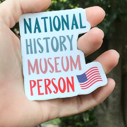 National History Museum Person 3" Vinyl Sticker