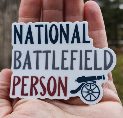 National Battlefield Person Vinyl Sticker