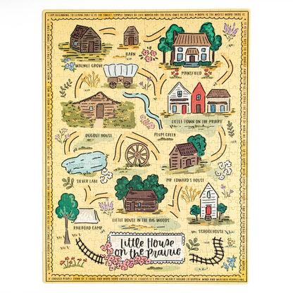 Little House on the Prairie Map - 500 Piece Jigsaw Puzzle