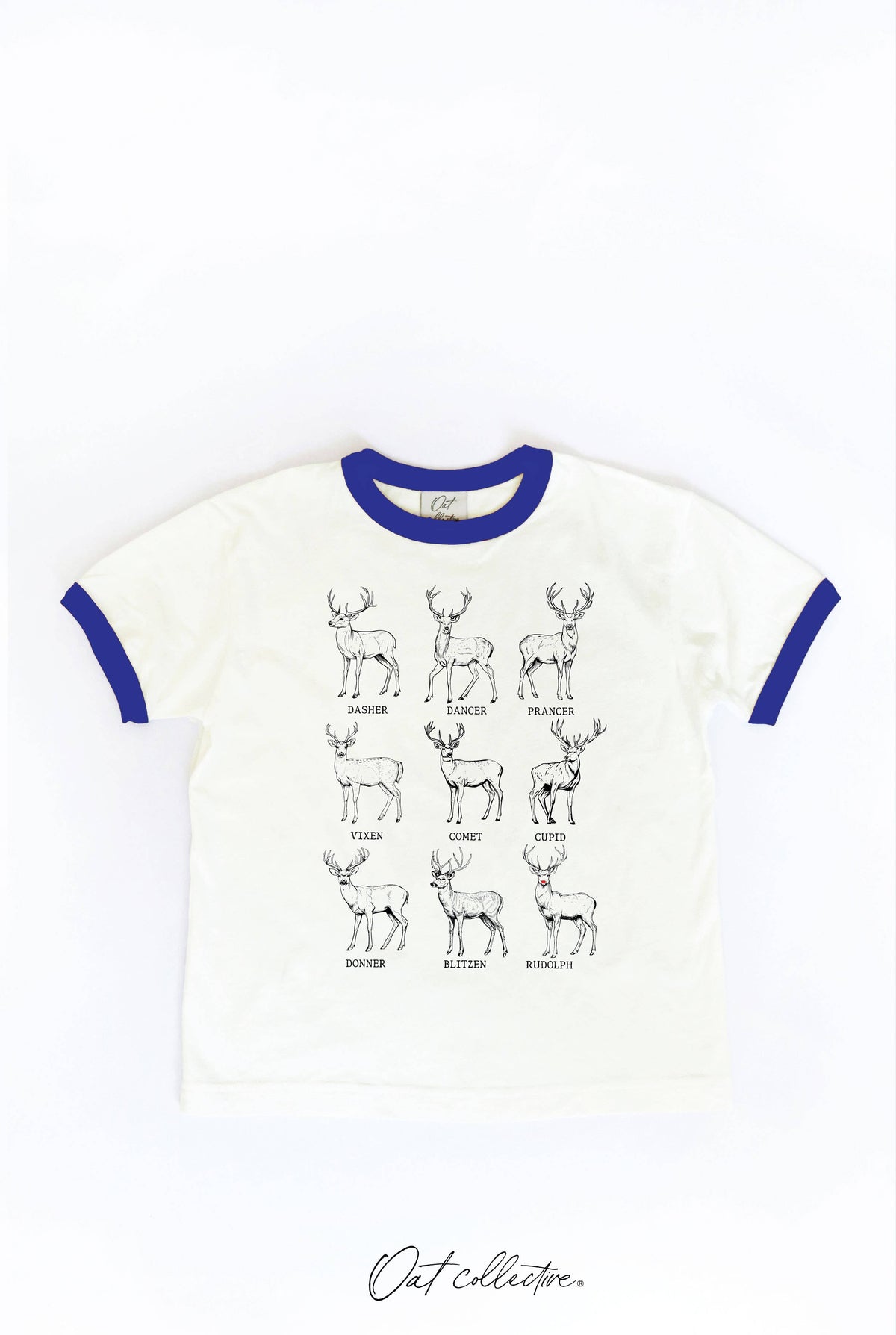 SANTA REINDEER'S Toddler Unisex Ringer Top