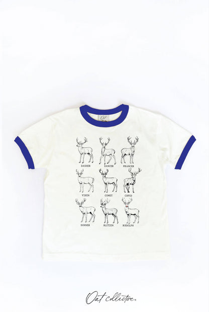 SANTA REINDEER'S Toddler Unisex Ringer Top