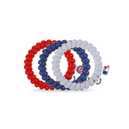 Spiral Hair Coils | Large | Chicago Cubs Hair Ties