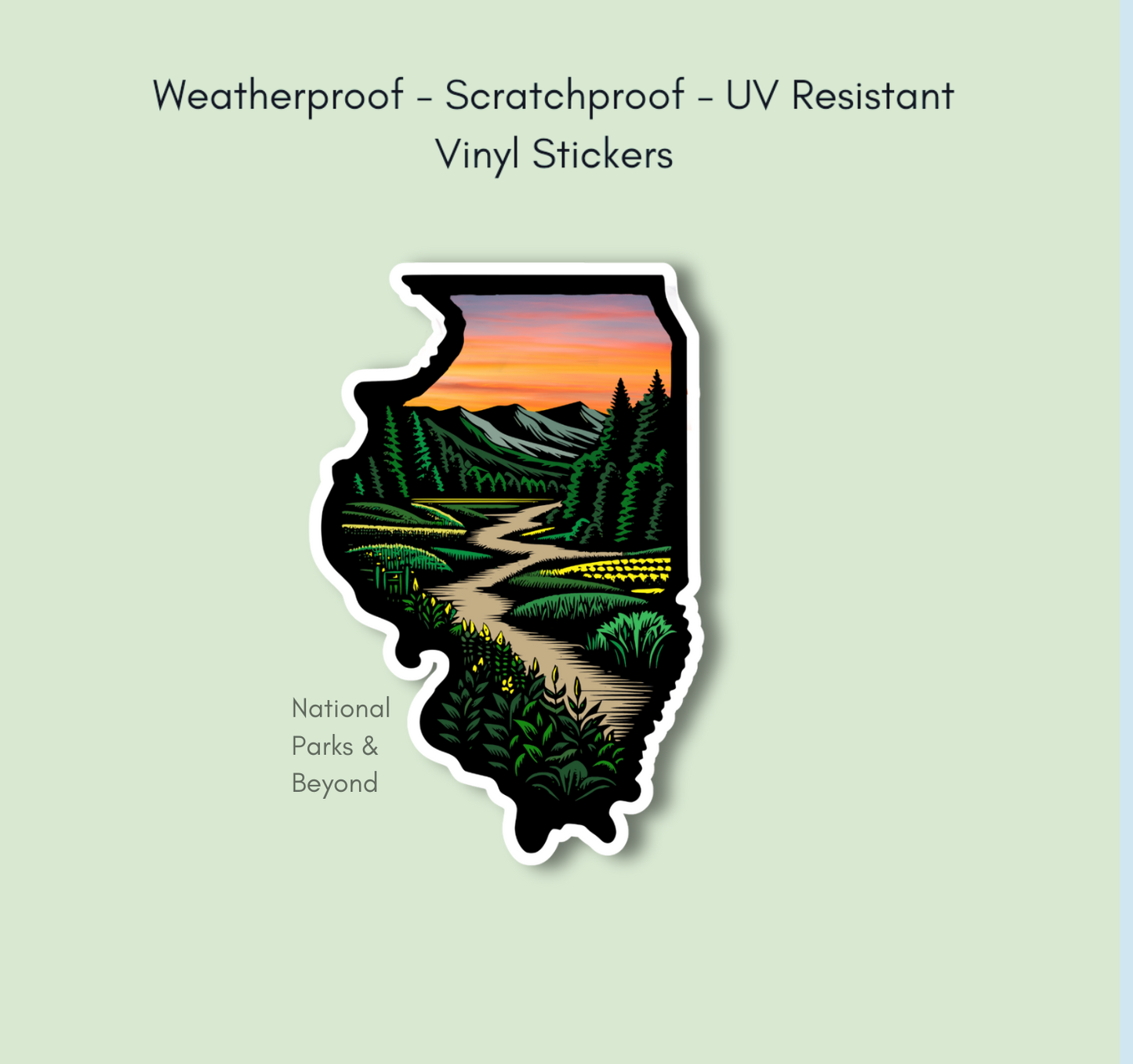 Illinois State Sticker – Fields Of Dreams