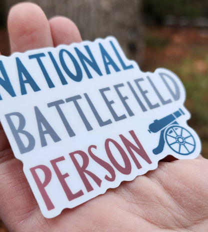 National Battlefield Person Vinyl Sticker