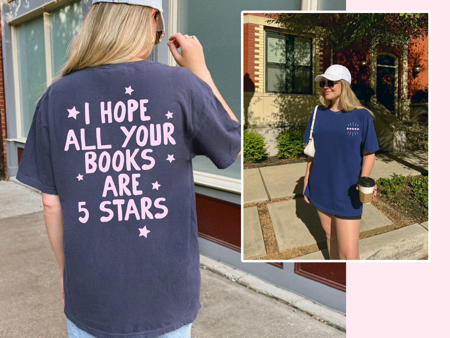 I hope All You Books Are 5 Stars Bookish Tshirt