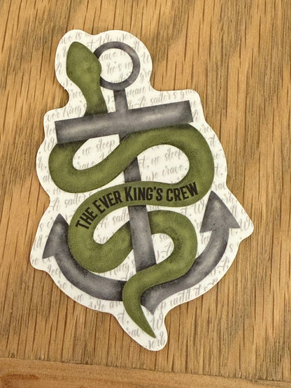 The Ever King's Crew sticker - Pirate Romantasy Bookish Gift