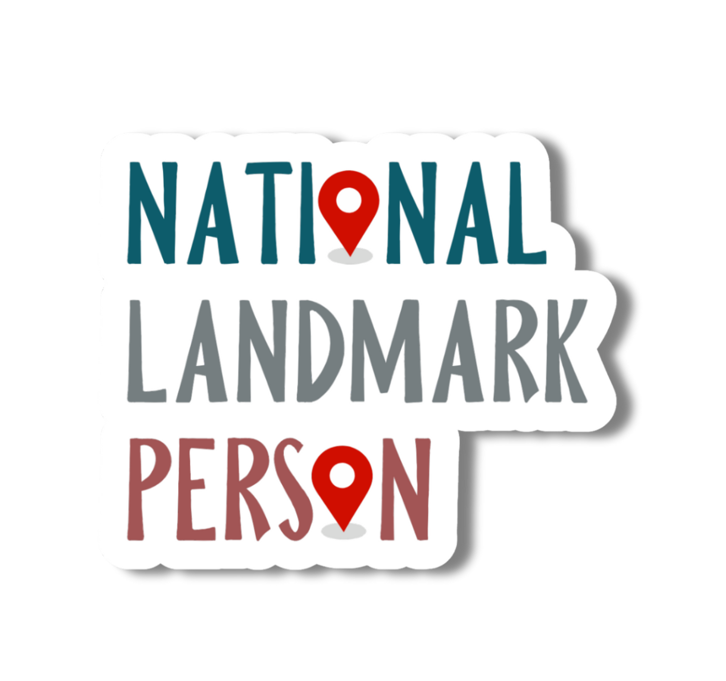 National Landmark Person 3" Vinyl Sticker