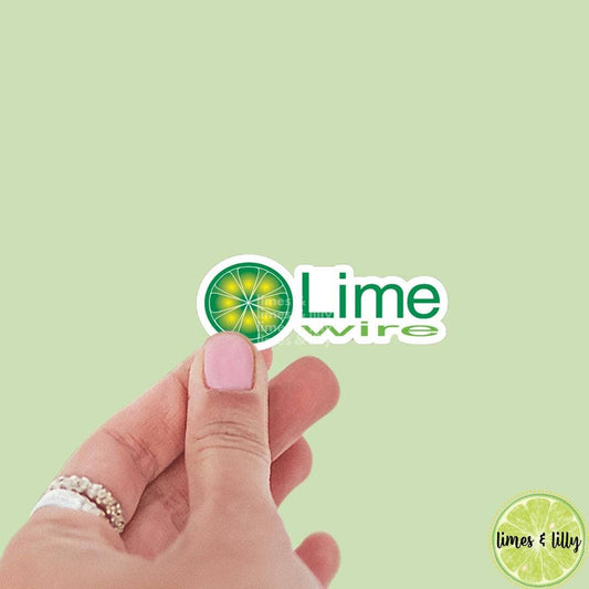 Limewire Logo Vinyl Sticker | Kindle Stickers | Y2K | 2000s