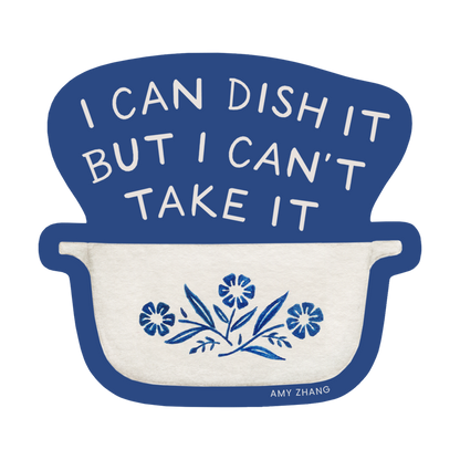 Can't Take It — Funny Vintage Casserole Hot Dish Sticker