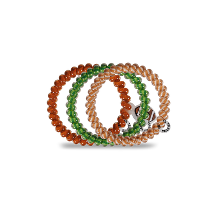 Spiral Hair Coils | Small | Football Hair Ties