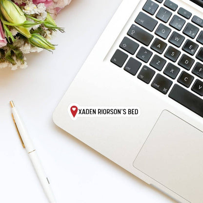 Xaden’s Bed Location Pin Vinyl Sticker | Book Inspired | Bookish