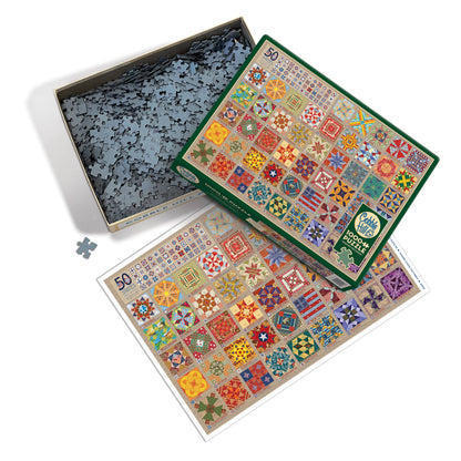 50 States Quilt Blocks 1000-Piece Puzzle