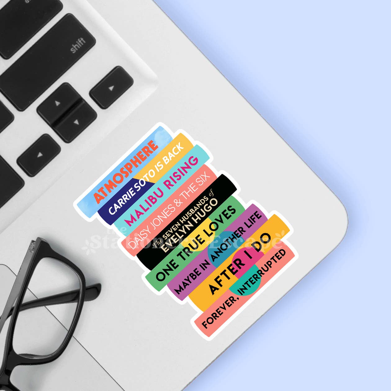 Taylor Jenkins Reid Book Stack Sticker
