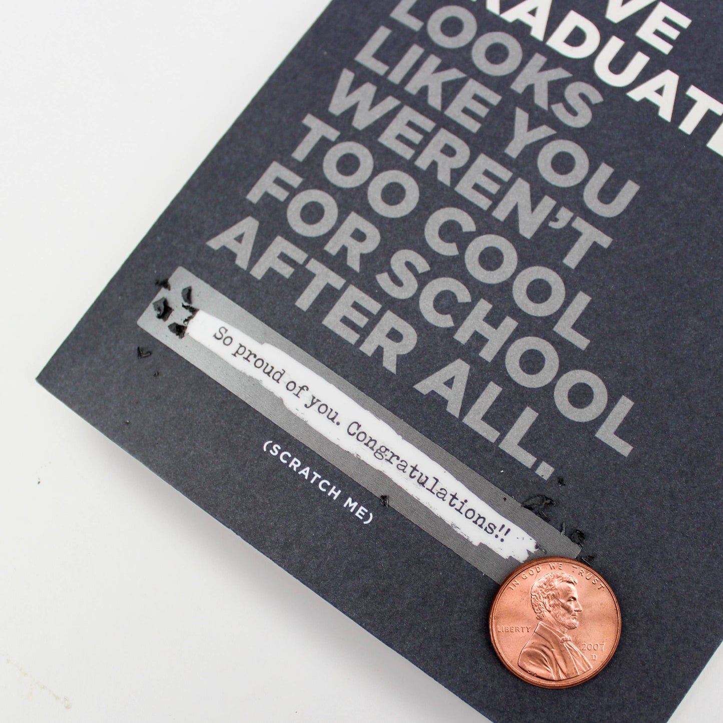 Scratch-off Card - Too Cool for School - Graduation