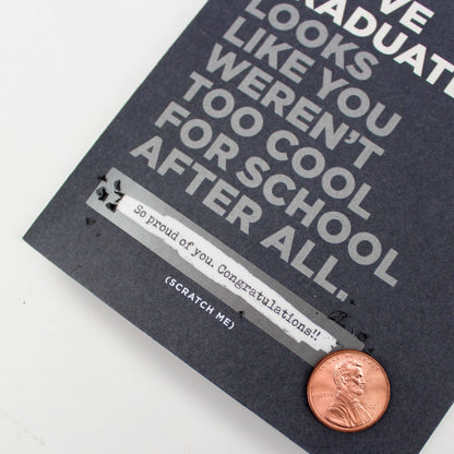 Scratch-off Card - Too Cool for School - Graduation