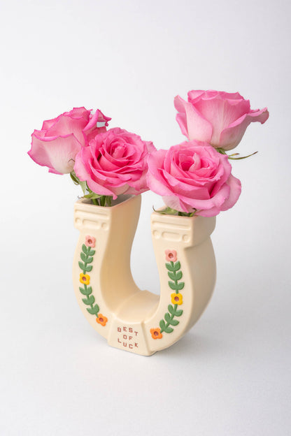 Ceramic Vase, Horseshoe
