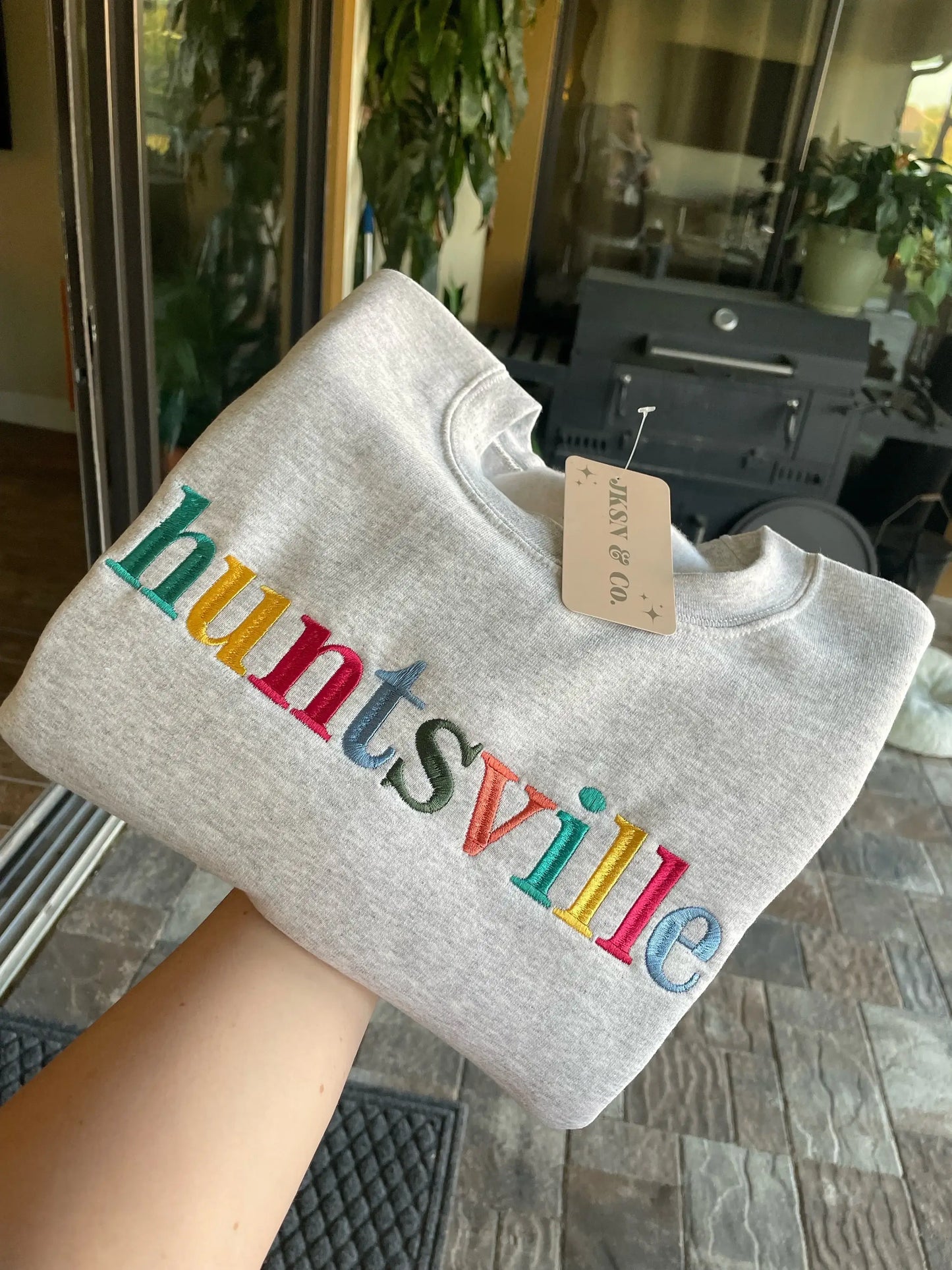 Multicolored Embroidered City Sweatshirt, City Pride