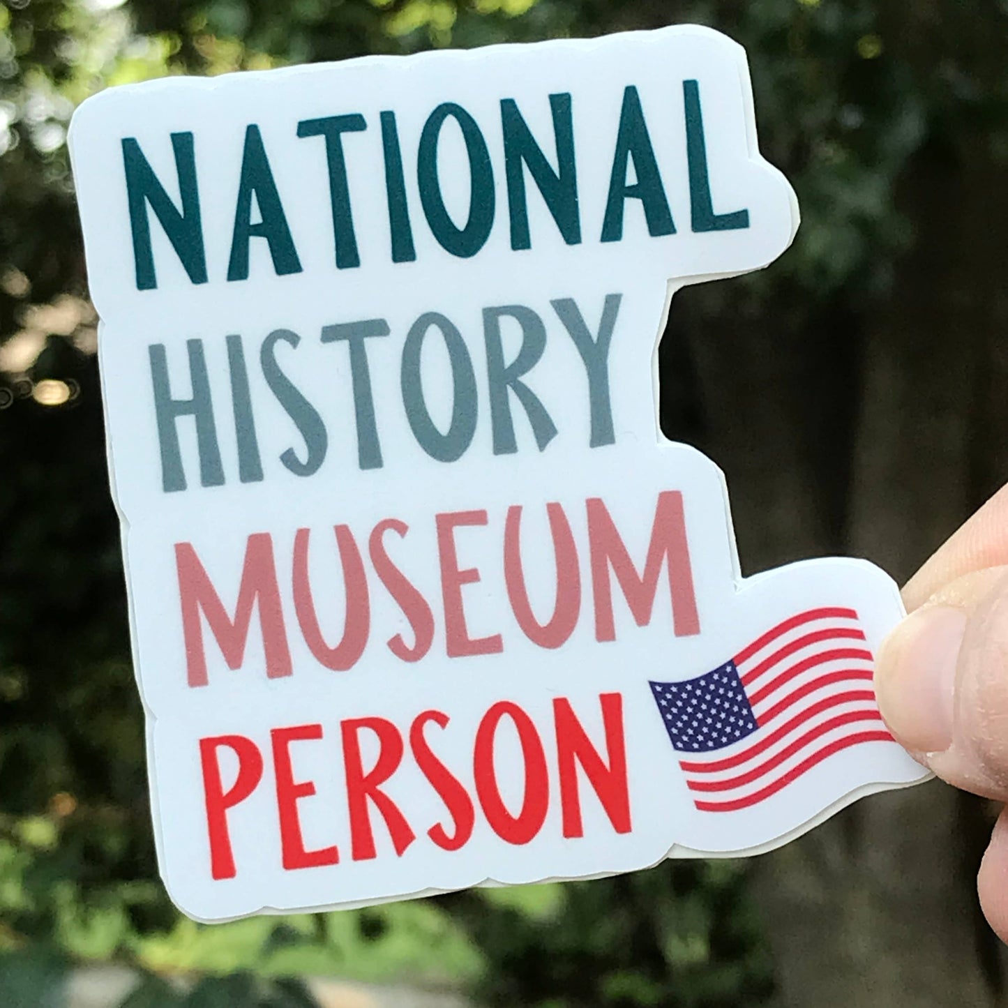 National History Museum Person 3" Vinyl Sticker