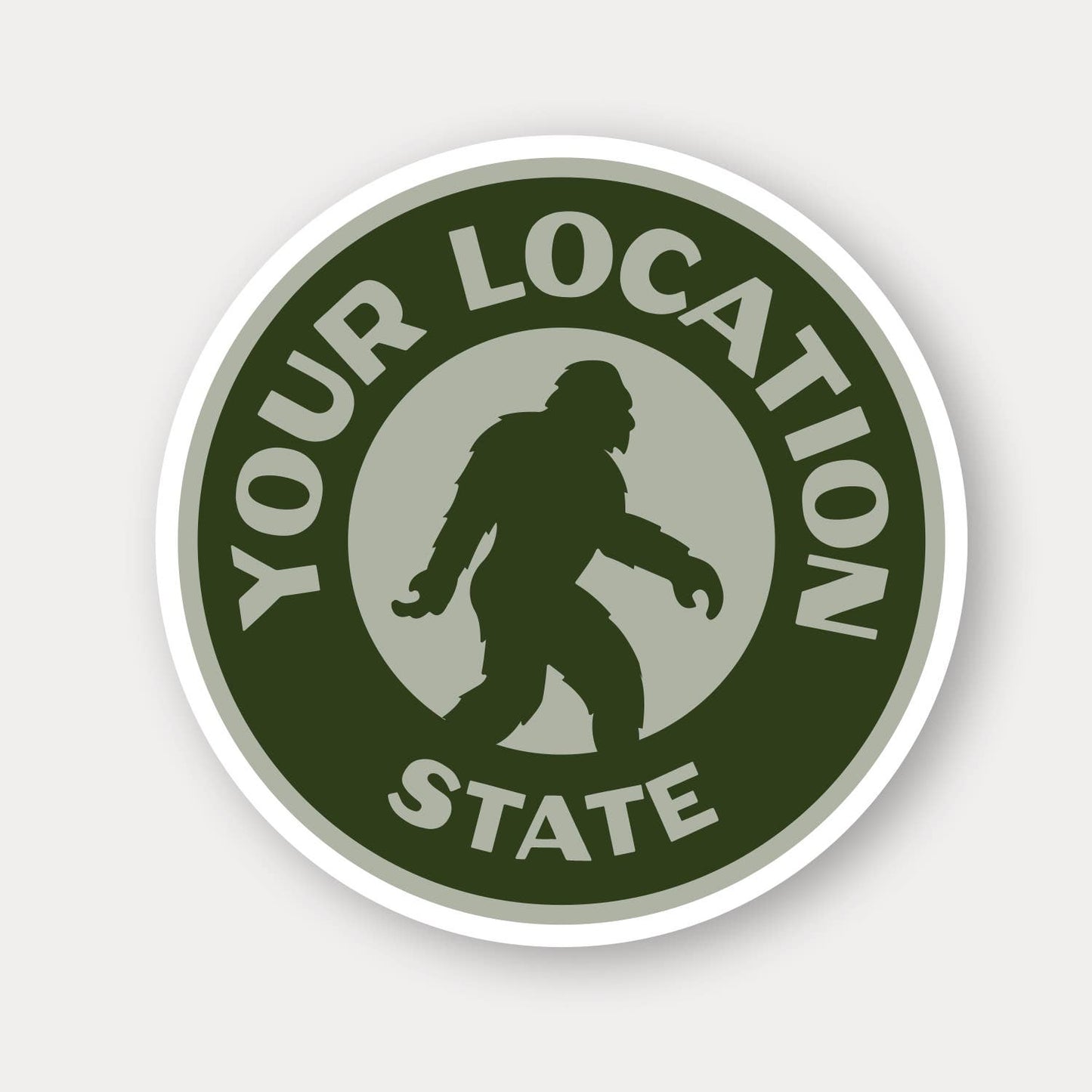 Bigfoot Circle with Name Drop