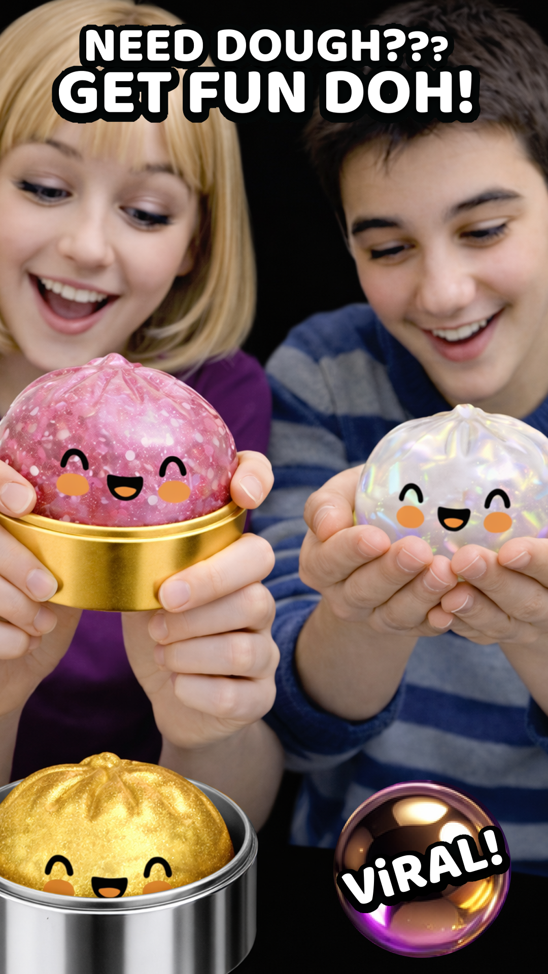 Fun Doh Ultra-Rare Mystery Dumpling Squishy Toy Collection