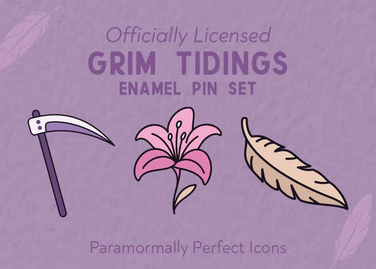 Grim Tidings Paranormally Perfect Enamel Pin Set