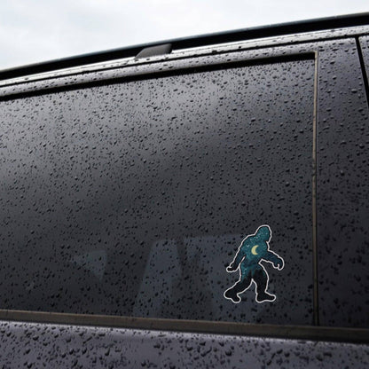 Bigfoot Night Sky Sticker