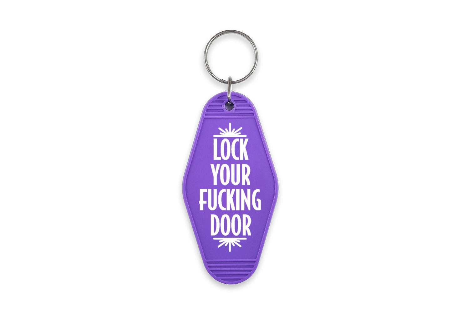 Lock Your Fucking Door Motel Keychain, True Crime Fan Gift