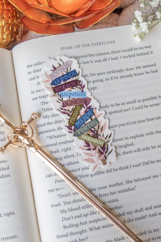 Emarion Location Sign Bookish Sticker | Everflame