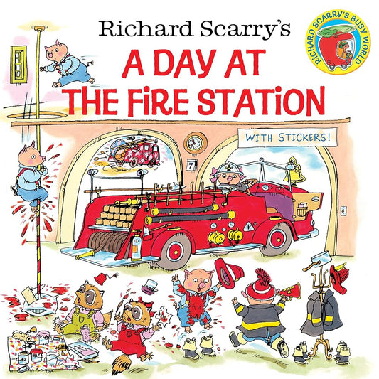Richard Scarry's A Day at the Fire Station (Pictureback) cover image