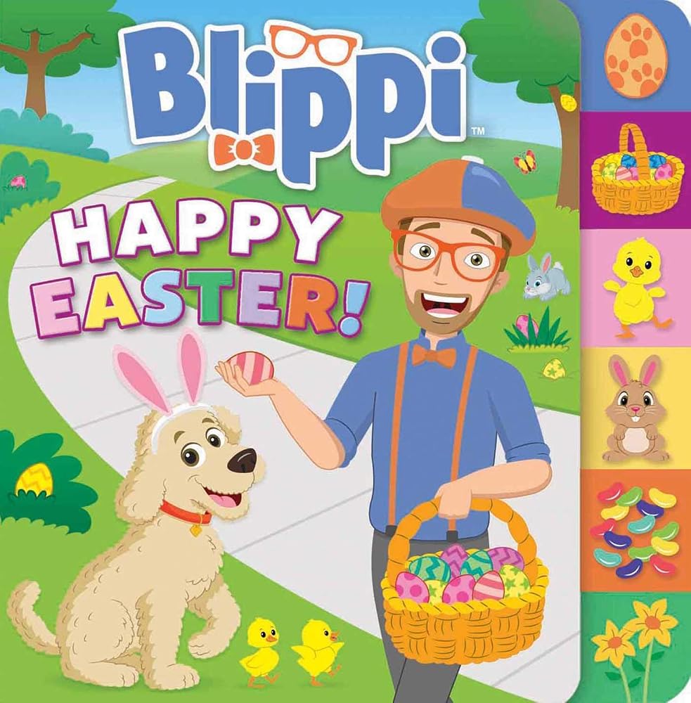Blippi: Happy Easter! (Board Books with Tabs) cover image