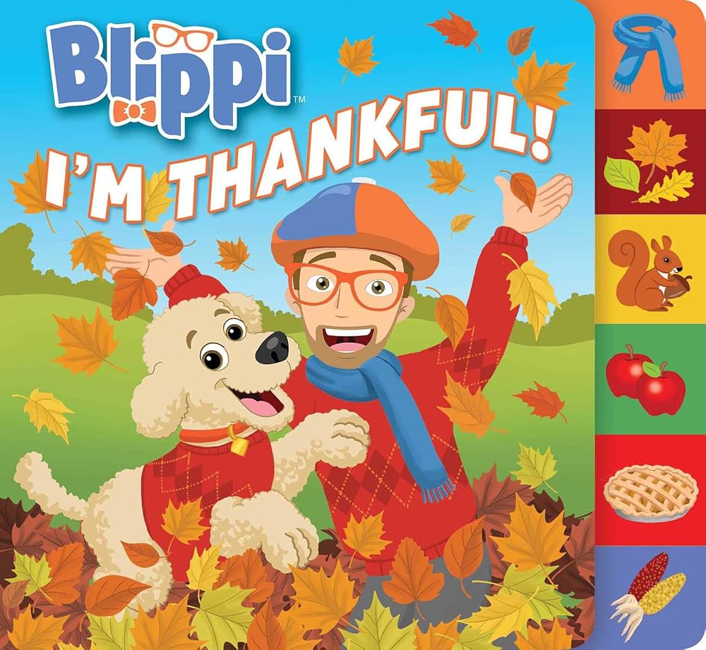 Blippi: I'm Thankful (Board Books with Tabs) cover image