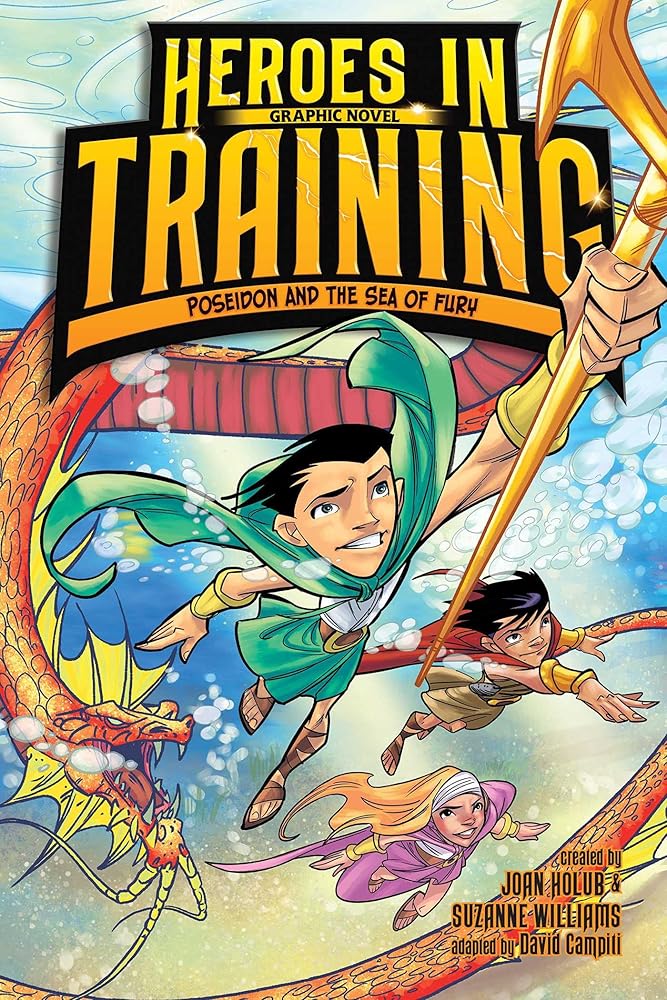 Poseidon and the Sea of Fury Graphic Novel (2) (Heroes in Training Graphic Novel) cover image