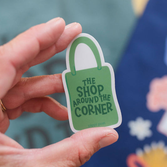 The Shop Around the Corner Tote Decal Sticker