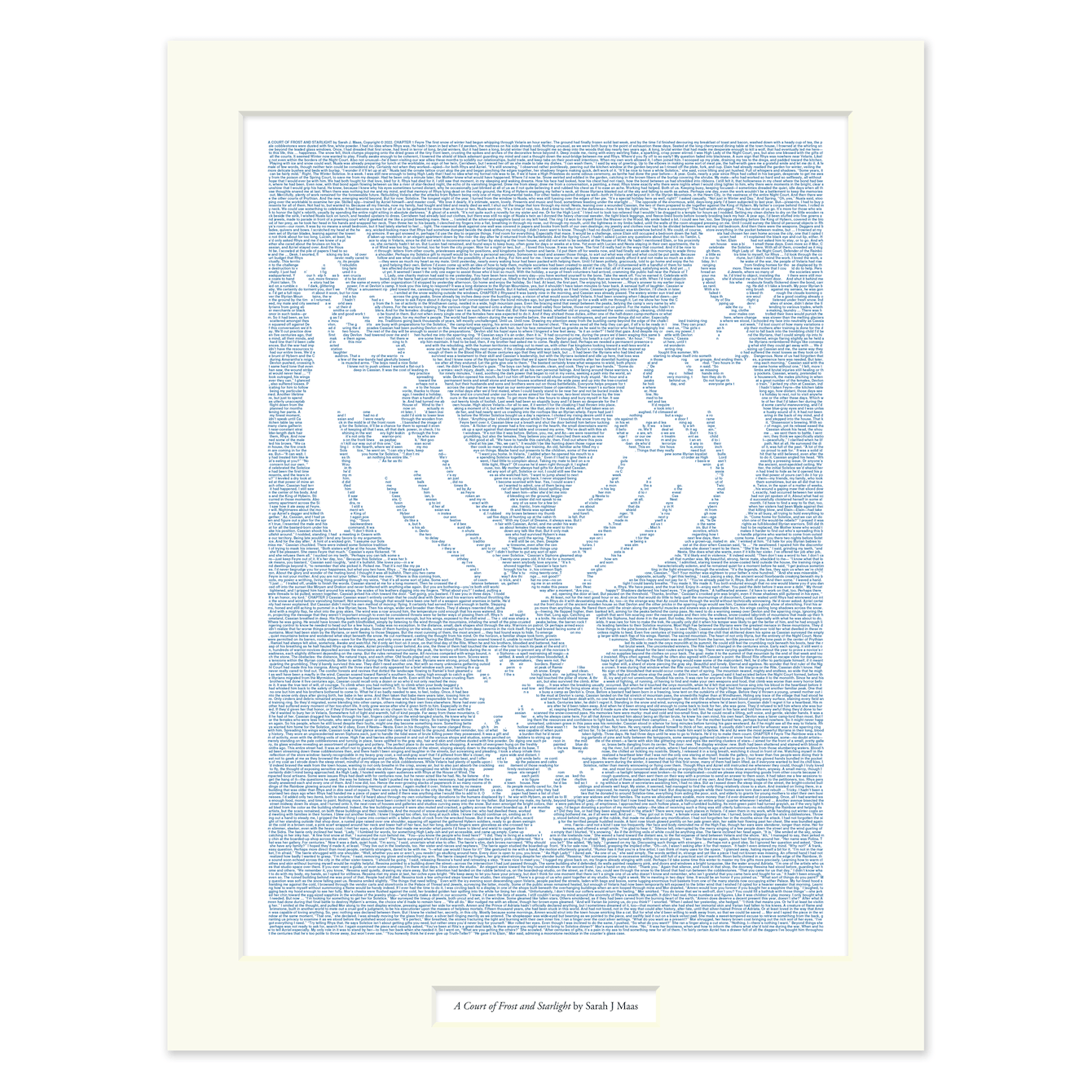 A Court of Frost and Starlight Matted Print