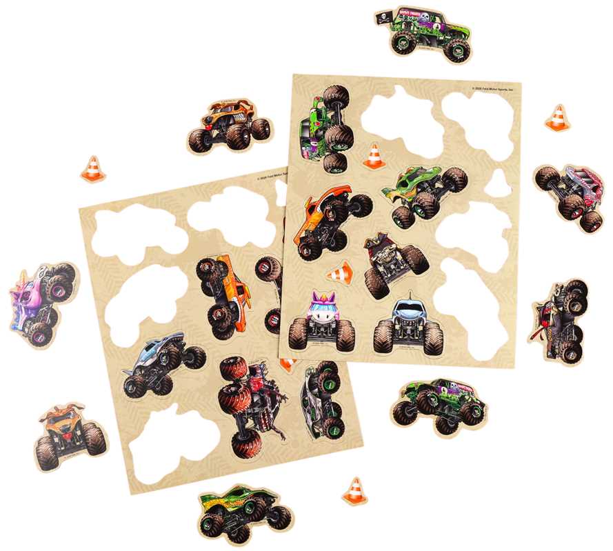 Monster Jam Magnetic Play Set
