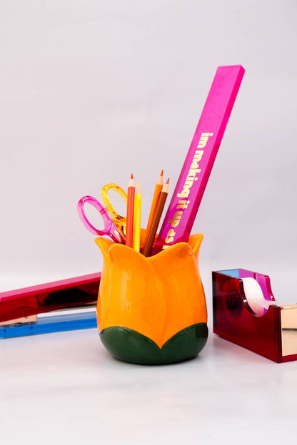 Ceramic Pencil Cup, Tulip
