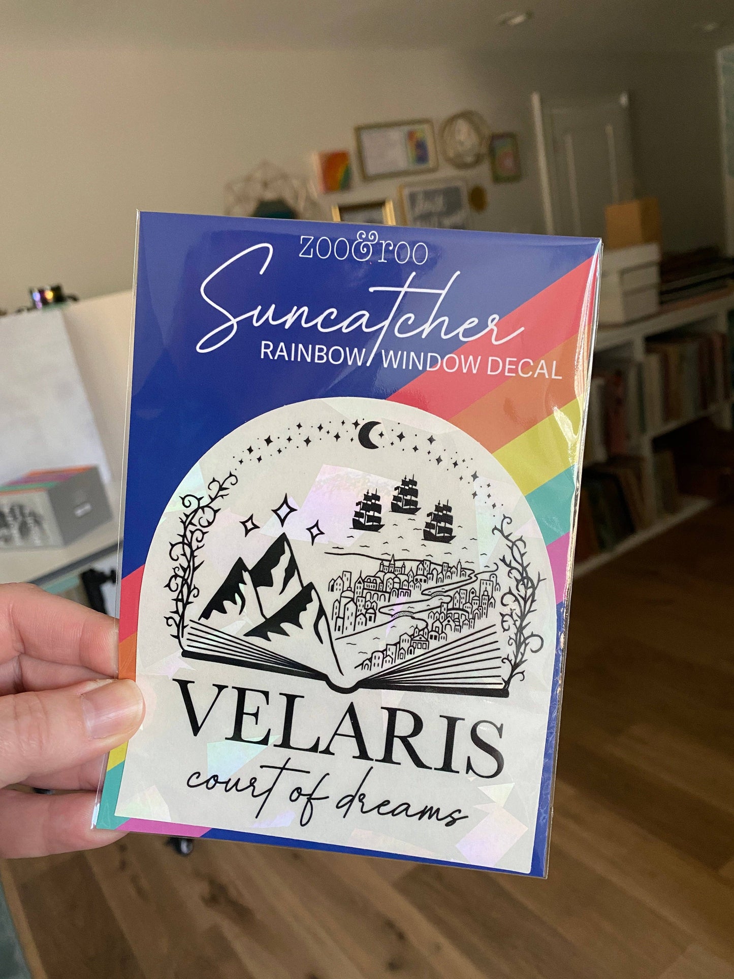 Velaris suncatcher rainbow prism window decal | ACOTAR merch