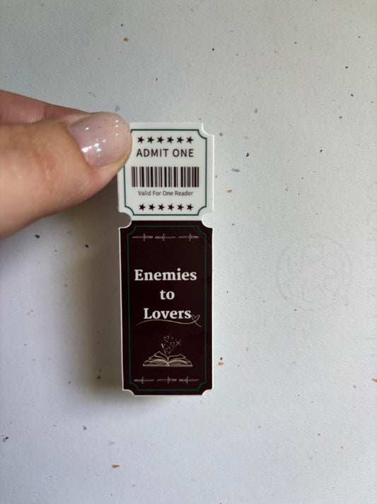 ANA Enemies to Lovers Ticket Sticker