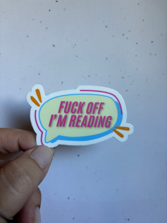ANA F Off I'm Reading Sticker