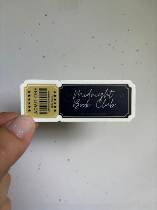 ANA Midnight Book Club Ticket Sticker