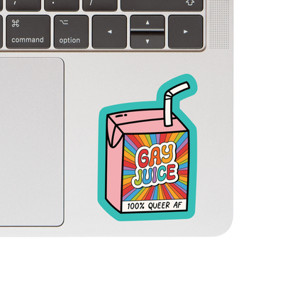 LGBTQ Bright Juice Box Cute Queer High Quality Vinyl Sticker