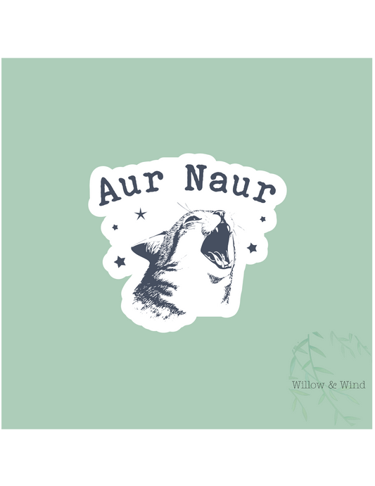 Aur Naur Sticker