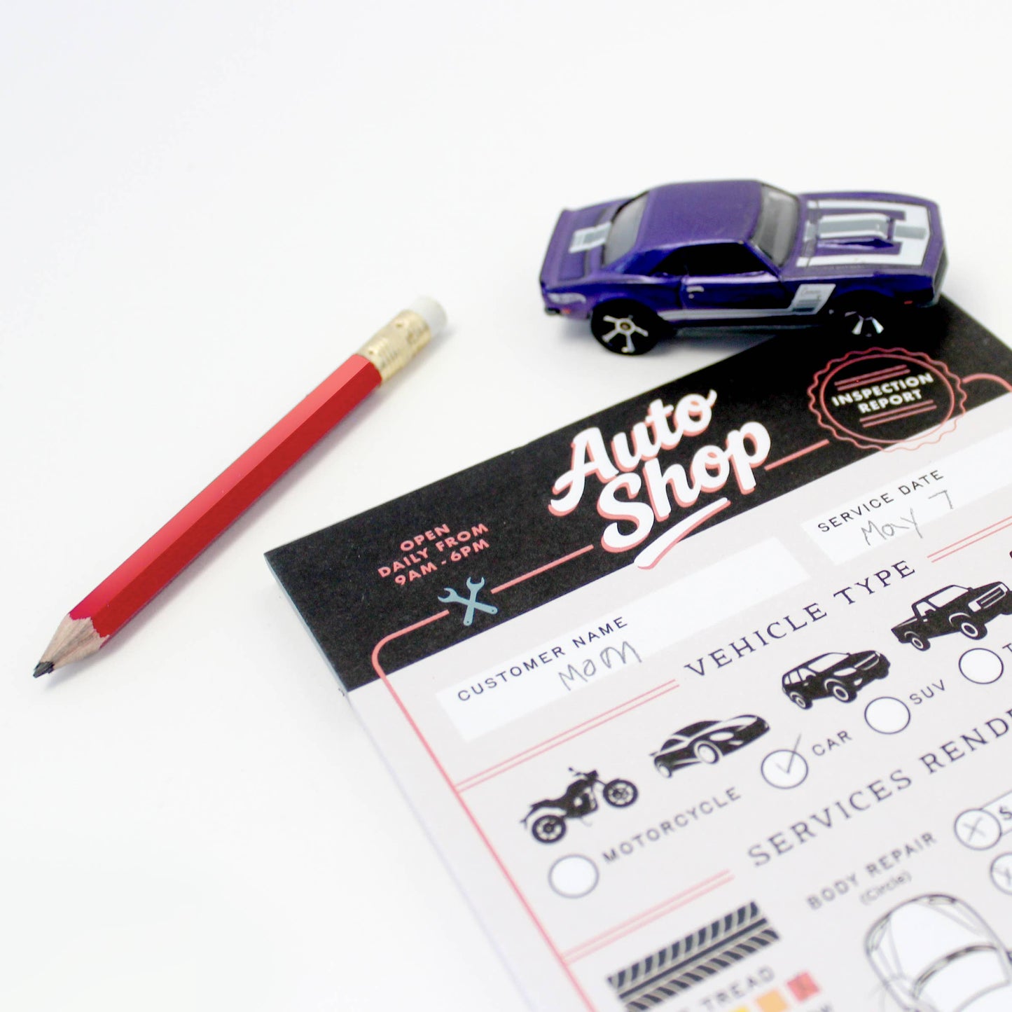 Inklings Tiny Town™ Play Notepad - Auto Shop